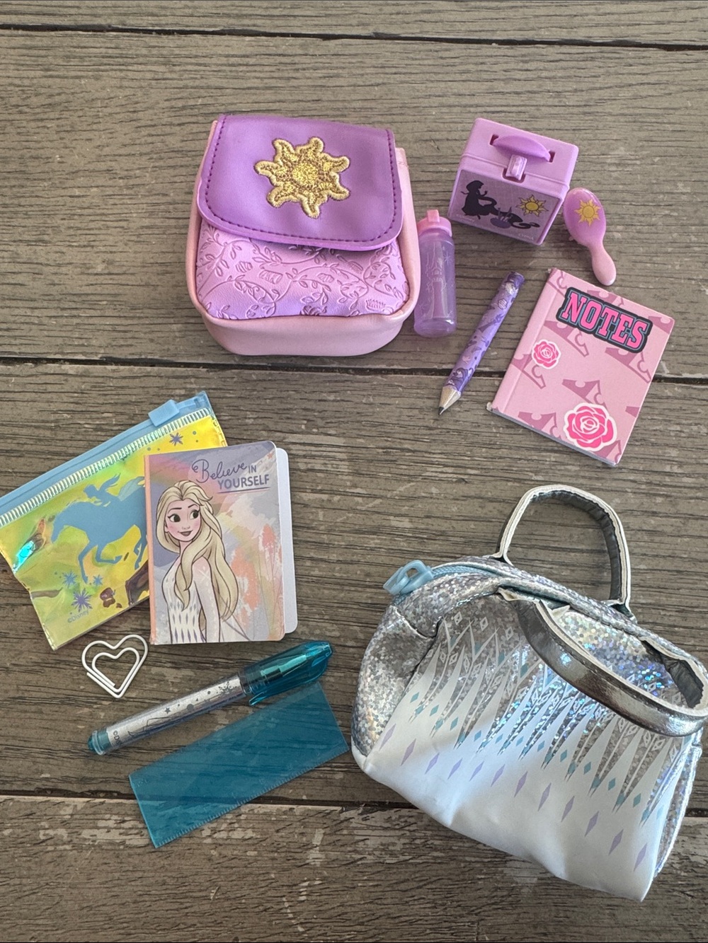 Real Littles Backpack Set - Rapunzel and Frozen